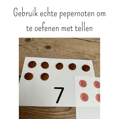 Lesmateriaal Pepernoten tellen | Sinterklaas kleuters | getalbegrip van auteur My Teacher Shares slide 2