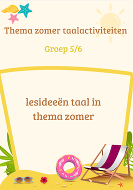 Lesmateriaal Taalactiviteiten thema zomer van auteur Lotte slide 1