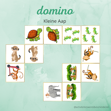 Lesmateriaal Kleine aap - domino van auteur Nanny Melissa slide 1