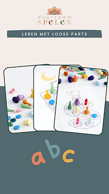 Lesmateriaal Leren met loose parts - letters van auteur Peggy Wijnholds slide 2