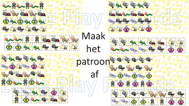 Lesmateriaal kriebeldiertjes  - patronen maken  van auteur Little Play Friends slide 3