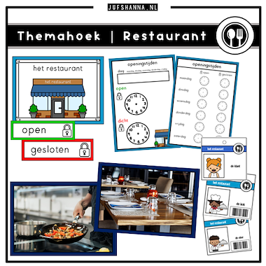 Lesmateriaal Themahoek | Restaurant van auteur Juf Shanna