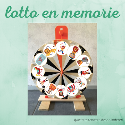 Lesmateriaal Circus - lotto/memorie van auteur Nanny Melissa