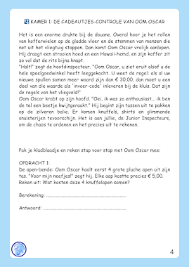 Lesmateriaal Rekenmeesters: Code rood op de luchthaven (groep 4-5) van auteur Alexandra Wit slide 2