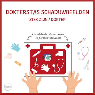 Lesmateriaal Dokterstas schaduwbeelden van auteur Juf Steffi