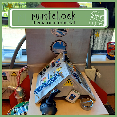 Lesmateriaal ruimtehoek - thema ruimte van auteur Zwaanzinnig onderwijs slide 1