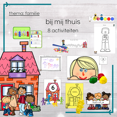 Lesmateriaal bij mij thuis (mijn familie) van auteur katrotje