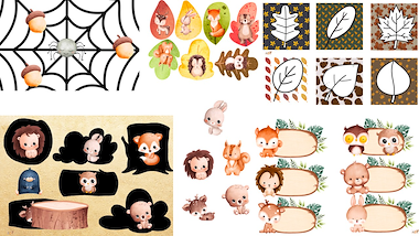 Lesmateriaal Schattige herfstbundel - 16 activiteiten van auteur Little Play Friends slide 2