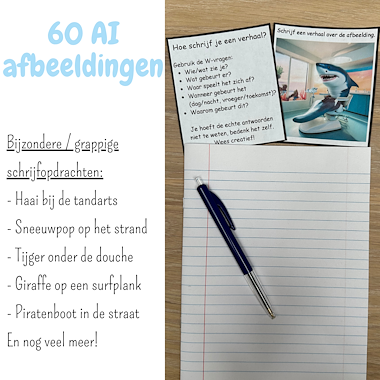 Lesmateriaal Schrijf een verhaal over de afbeelding | schrijfopdrachten van auteur My Teacher Shares slide 2