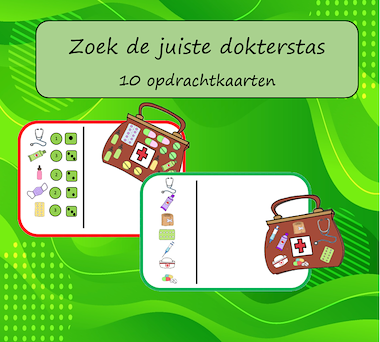 Lesmateriaal Zoek de juiste dokterstas van auteur Jabbedabbedoe