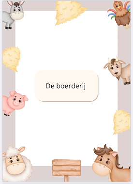 Lesmateriaal De boerderij werkbundel van auteur Juf Yas
