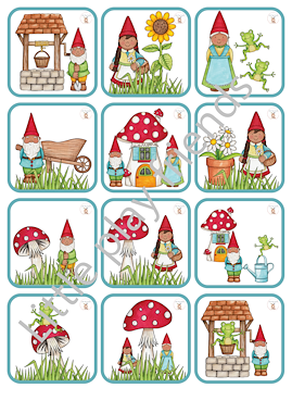 Lesmateriaal Memory thema kabouters van auteur Little Play Friends slide 3