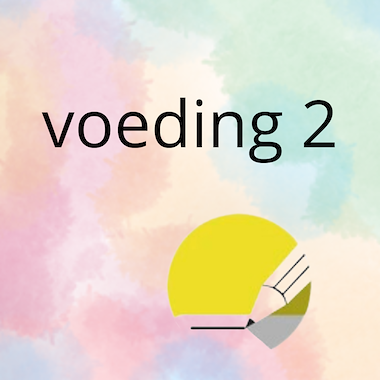 Lesmateriaal AN - de voeding (deel 2) - spel 5: woorden schrijven/stempel van auteur Peggy Van Rompaey
