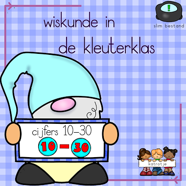 Lesmateriaal wiskunde in de kleuterklas cijfers 10-30 van auteur katrotje