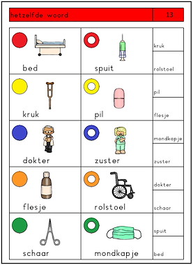 Lesmateriaal Logico - Piccolo - GEZONDHEID - ZIEK ZIJN - ZIEKENHUIS van auteur Annette slide 4