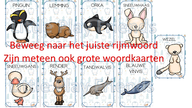 Lesmateriaal Pooldieren - bewegings-rijmspel van auteur Little Play Friends slide 3