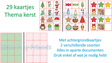 Lesmateriaal Memory - kerstmis van auteur Little Play Friends slide 4