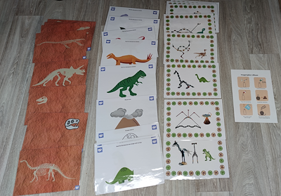 Lesmateriaal Deelbundel dinosaurus milieuverrijking van auteur juf Vicky derde kleuterklas