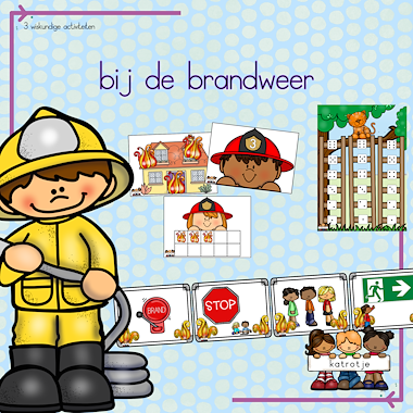 Lesmateriaal bij de brandweer van auteur katrotje