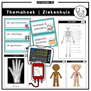 Lesmateriaal Themahoek | Ziekenhuis van auteur Juf Shanna slide 2