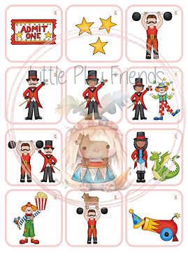 Lesmateriaal Memory - Het circus van auteur Little Play Friends slide 2
