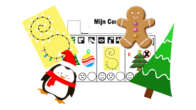 Lesmateriaal kerstbundel met contractwerk van auteur Little Play Friends
