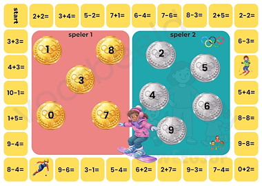 Lesmateriaal Spelborden bingo voor 2 Olympische Spelen van auteur de beweegjuf