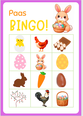 Lesmateriaal Paas Bingo  van auteur Juf_Astrid