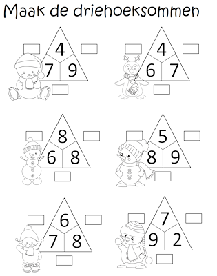 Lesmateriaal Winter rekenboekje groep 4/ tweede leerjaar van auteur wegvanonderwijs slide 3