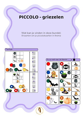 Lesmateriaal Piccolo logico - Halloween van auteur Juf Lise slide 1