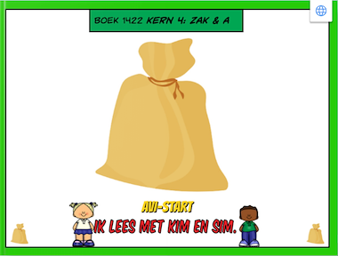 Lesmateriaal Lees met Kim en Sim: Kern 4: zak van auteur Gratis leuke leesboekjes