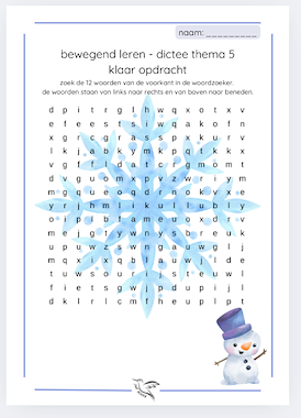 Lesmateriaal lijn 3 thema 5 - visueel dictee 2 van auteur Juf Kitty B slide 3