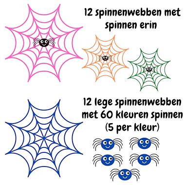 Lesmateriaal Kleuren leren met spinnen + spinnenwebben Herfst activiteit  van auteur My Teacher Shares slide 2