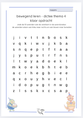 Lesmateriaal lijn 3 thema 4 - visueel dictee 1 van auteur Juf Kitty B slide 4