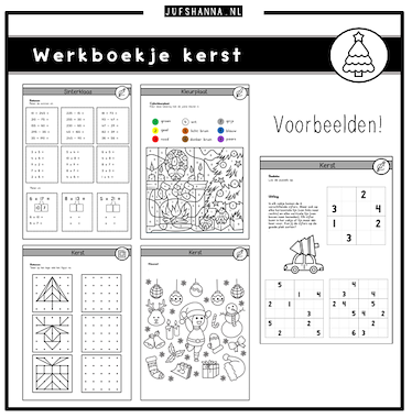 Lesmateriaal Thema kerst | Werkboekje groep 5 van auteur Juf Shanna slide 2