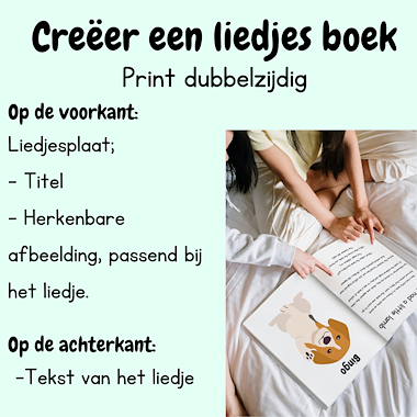 Lesmateriaal Liedjes boek met kinderliedjes voor peuters & kleuters  van auteur My Teacher Shares slide 3