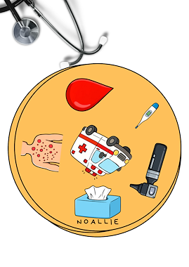 Lesmateriaal ZIEK ZIJN / DOKTER Dobble van auteur Noallie