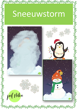 Lesmateriaal Sneeuwstorm van auteur Juf Nika slide 1