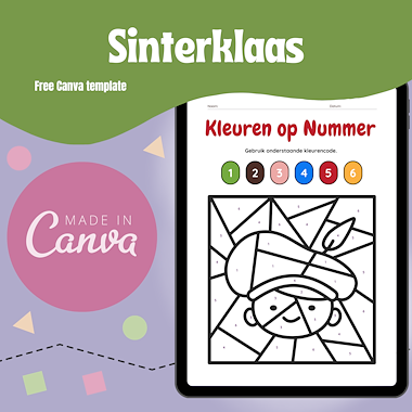 Lesmateriaal Sinterklaas Kleuren op Nummer van auteur Kelly Meeus slide 2