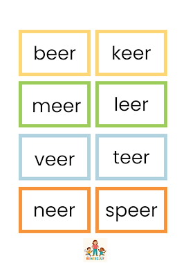 Lesmateriaal  bewegend leren met eer, oor, eur  van auteur de beweegjuf slide 2