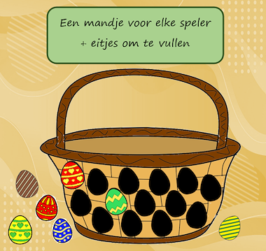 Lesmateriaal Telspelletje Thema Pasen van auteur Jabbedabbedoe slide 2
