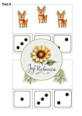 Lesmateriaal Knijpkaarten tellen thema Kerst van auteur Juf Rebecca slide 1