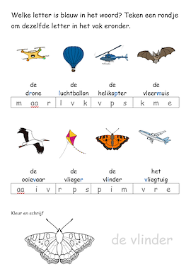 Lesmateriaal Lespakket - In de lucht - groep 3 van auteur Lessen en Illustraties Elles slide 4