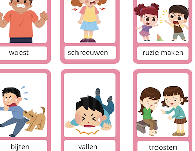 Lesmateriaal Woordenschat thema gevoelens van auteur Juf_Lore slide 2