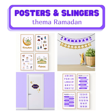 Lesmateriaal Posters en slingers thema ramadan van auteur Logopedie Ideetjes