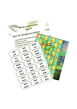 Lesmateriaal VLL - kern 4 - slangen & ladders van auteur Peggy Van Rompaey slide 1
