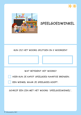 Lesmateriaal Samenstellingen van auteur Alexandra Wit slide 2