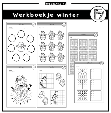 Lesmateriaal Thema winter | Werkboekje groep 3 van auteur Juf Shanna slide 2