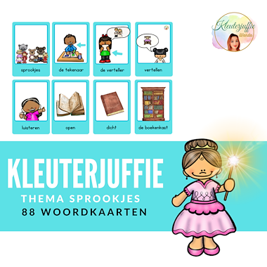 Thema sprookjes, woordkaarten