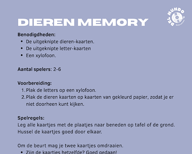 Lesmateriaal Dieren memory  van auteur DelMundo slide 2